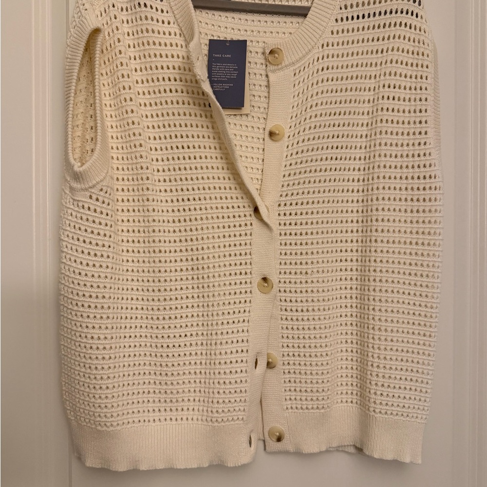 Universal Thread Cream Button-Up Cardigan